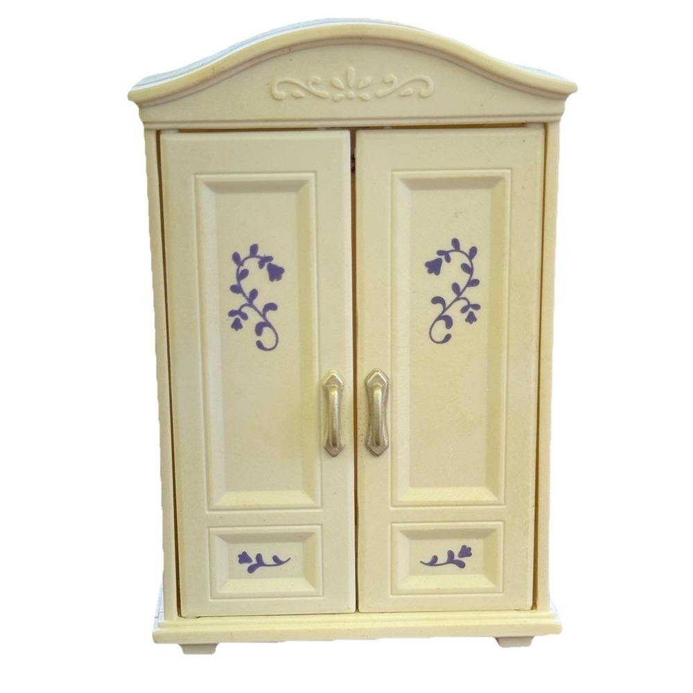 Epoch Calico Critters Lavender Bedroom Armoire Only 3.75" X 2.5"